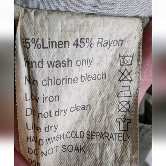 Wide Leg Linen Blend Wide Leg Pants - Picture 6 of 6